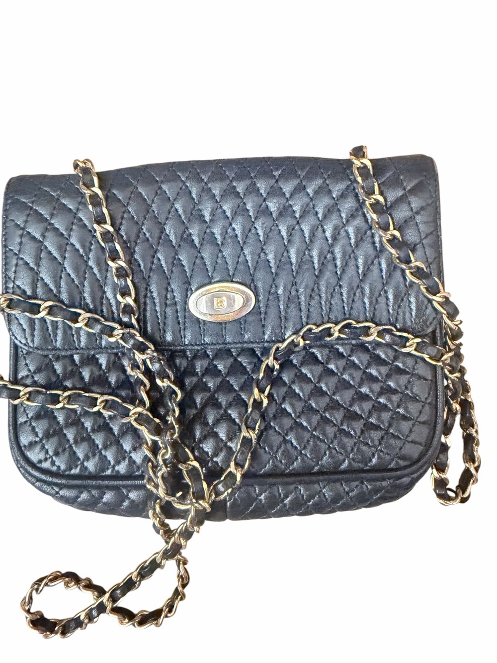 Bally Black Quilted Chain-Handle Women’s Shoulder Bag - Picture 2 of 4